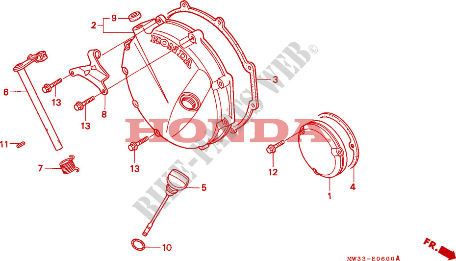 CLUTCH COVER for Honda SEVEN FIFTY 750 34HP 1994