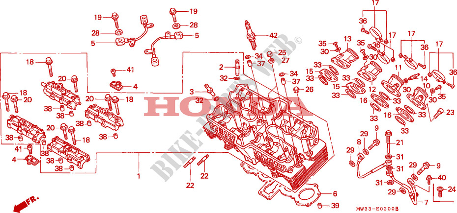 CYLINDER HEAD for Honda SEVEN FIFTY 750 1995