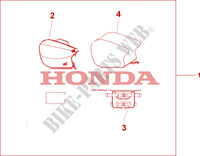 PILLION BAG for Honda CB SEVEN FIFTY 750 34HP 2001