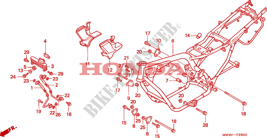 FRAME for Honda CB SEVEN FIFTY 750 2003