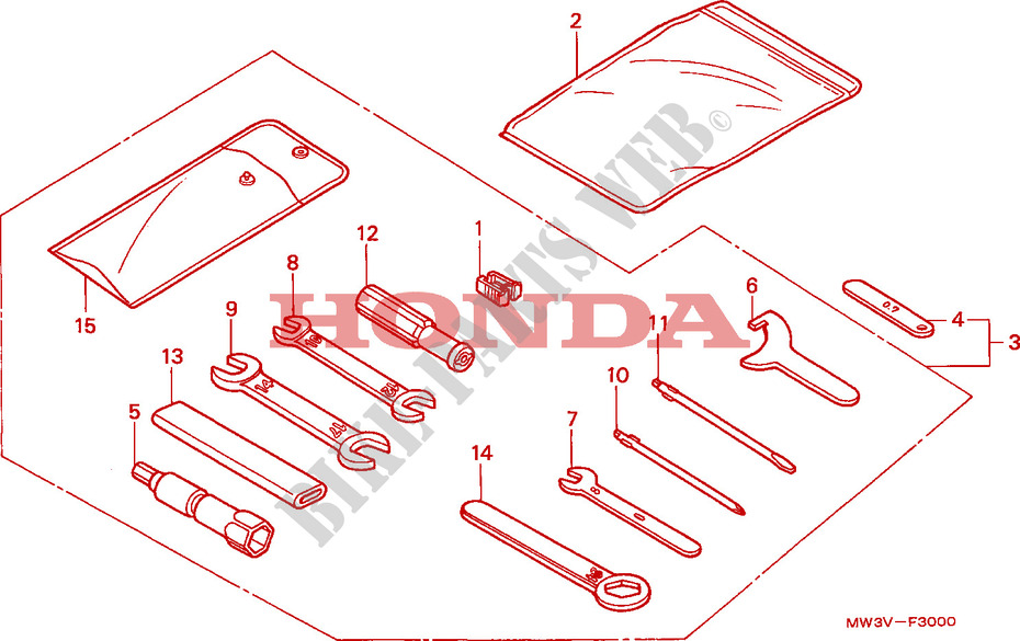 TOOL for Honda SEVEN FIFTY 750 1997