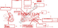 CAUTION LABEL for Honda RC45 RVF 750 1994