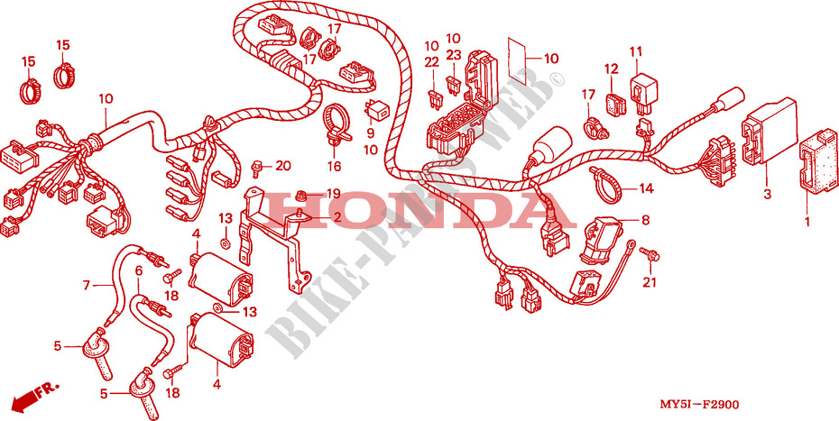 WIRE HARNESS for Honda CB 500 S 34HP 2002