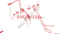 SIDE STAND for Honda VALKYRIE 1500 F6C DELUXE 2001