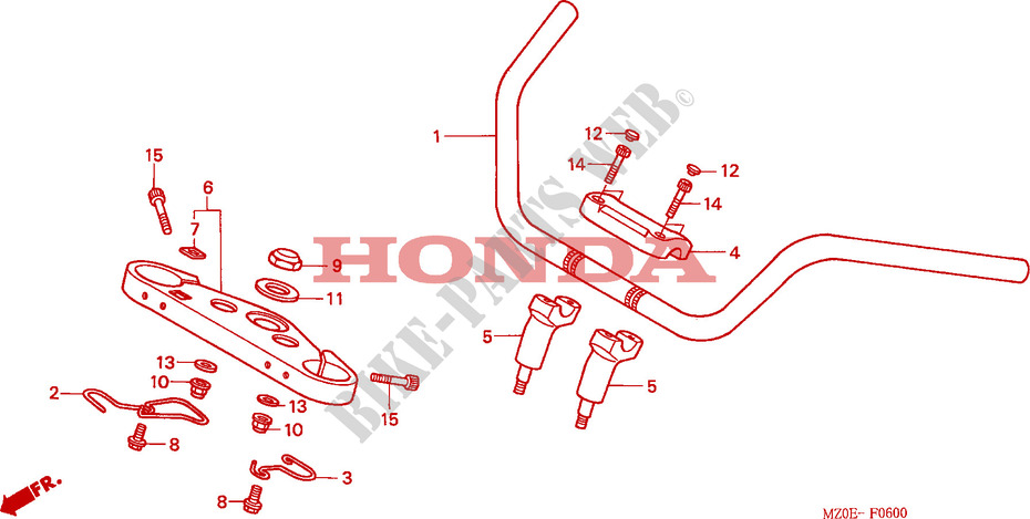 HANDLEBAR for Honda VALKYRIE 1500 F6C CRUISER 2002