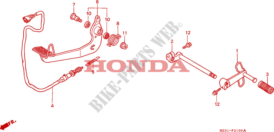 PEDAL for Honda 1500 F6C 2001