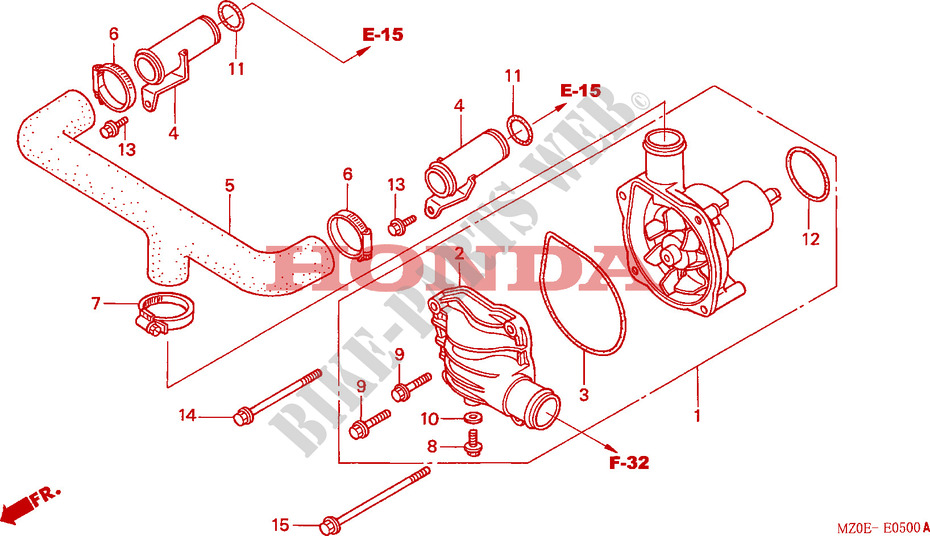 WATER PUMP for Honda VALKYRIE 1500 2001