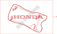 CHROME HANDLE BAR CLAMP for Honda 1500 F6C 2000