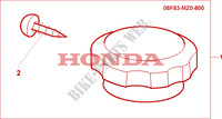 CHROME RADIATOR CAP for Honda VALKYRIE 1500 F6C TOURER 1999