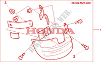 REAR MUDGUARD EXTENSION F6C for Honda VALKYRIE 1500 F6C 2000