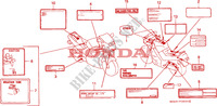 CAUTION LABEL for Honda CBR 1000 DUAL CBS 2000