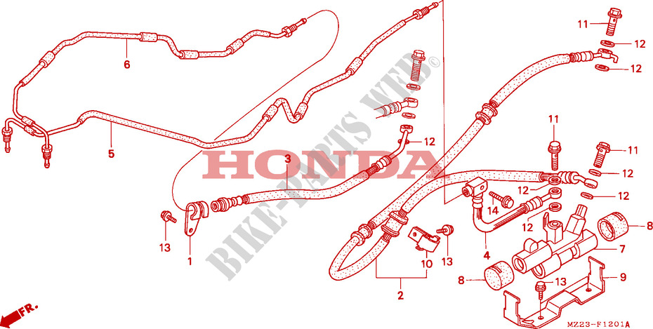 BRAKE CONTROL VALVE for Honda CBR 1000 DUAL CBS 1996