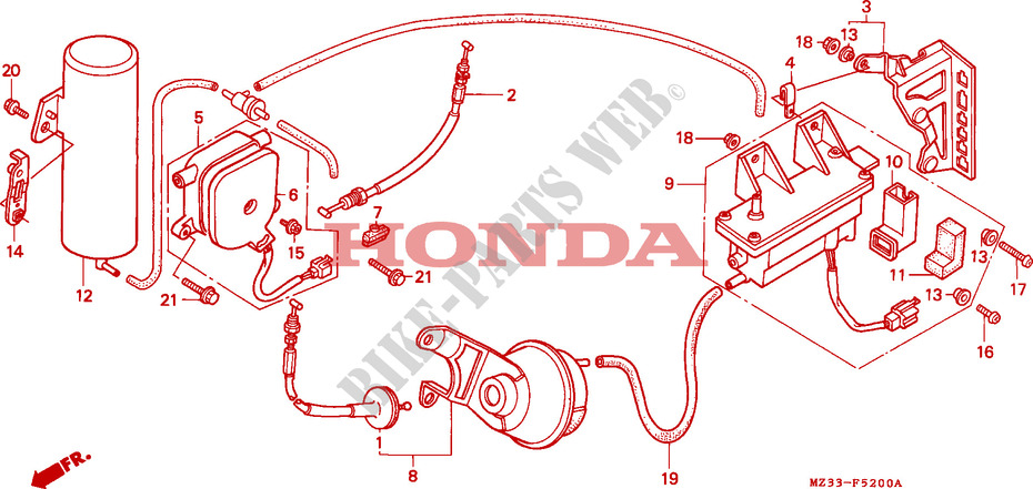 CRUISE CONTROL VALVE for Honda GL 1500 GOLD WING SE 20éme anniversaire 1995