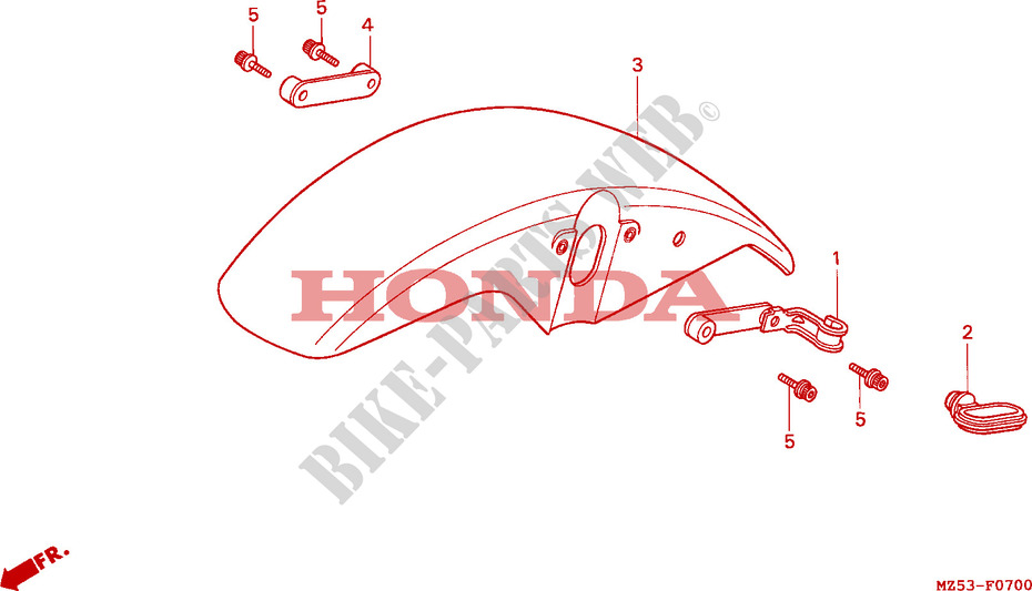 FRONT FENDER for Honda SHADOW 750 1997