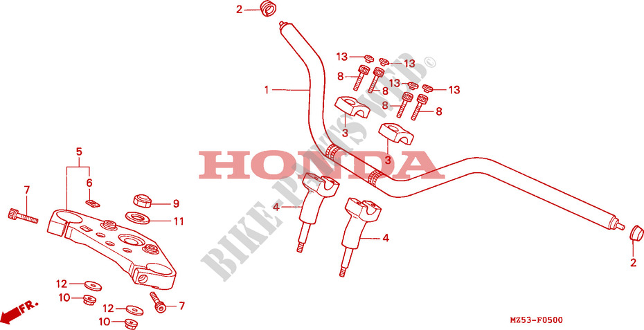 HANDLEBAR for Honda SHADOW 750 1993