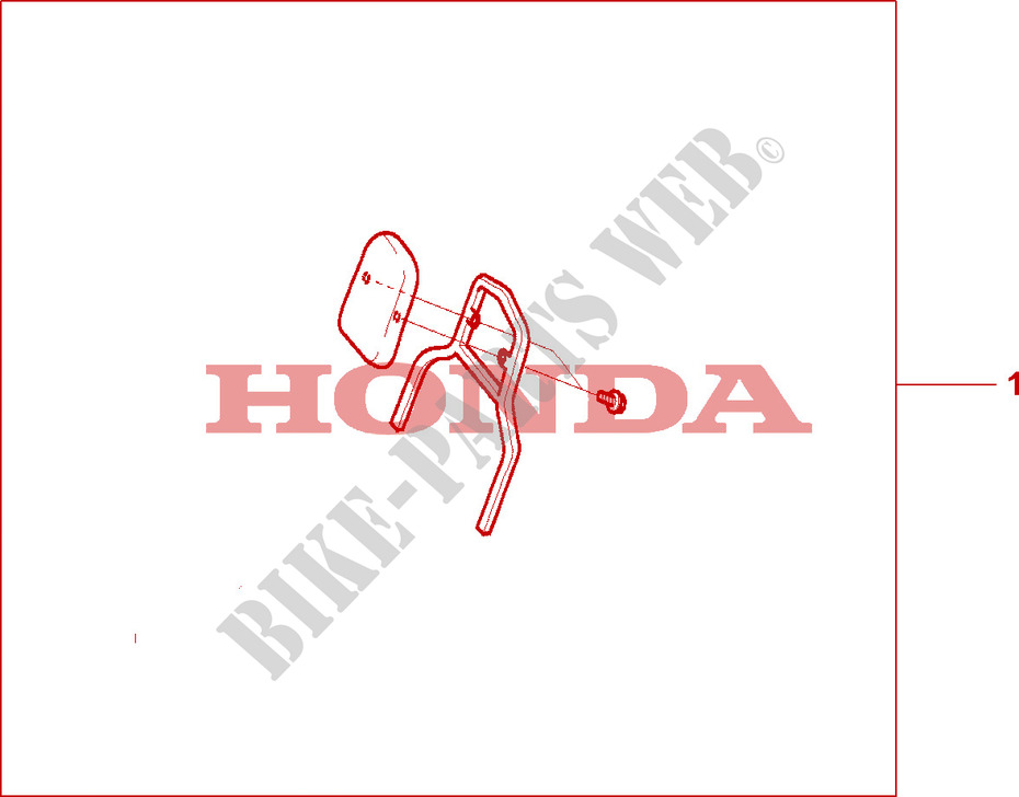 BACKREST for Honda VF 750 MAGNA C2 1998