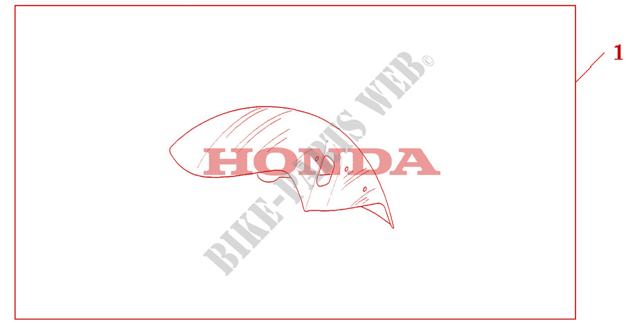 CHROME FRONT FENDER for Honda VF 750 MAGNA C2 1998