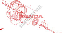 FRONT WHEEL for Honda NTV 650 50HP 1997