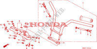 HANDLE PIPE/TOP BRIDGE (1) for Honda VT SHADOW 600 34HP 1997