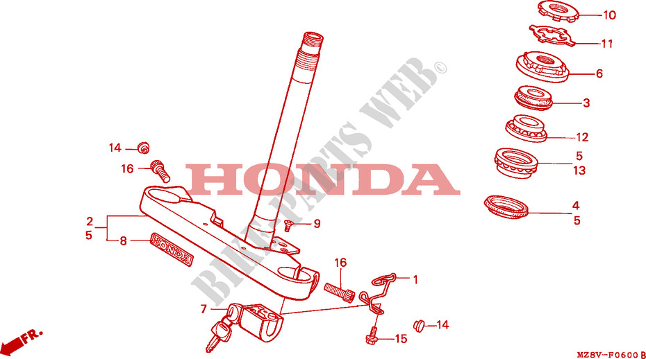 STEERING DAMPER for Honda VT SHADOW 600 1998