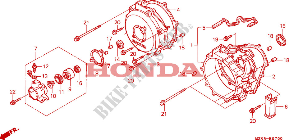 CLUTCH COVER for Honda PAN EUROPEAN ST 1100 POLICE 1995