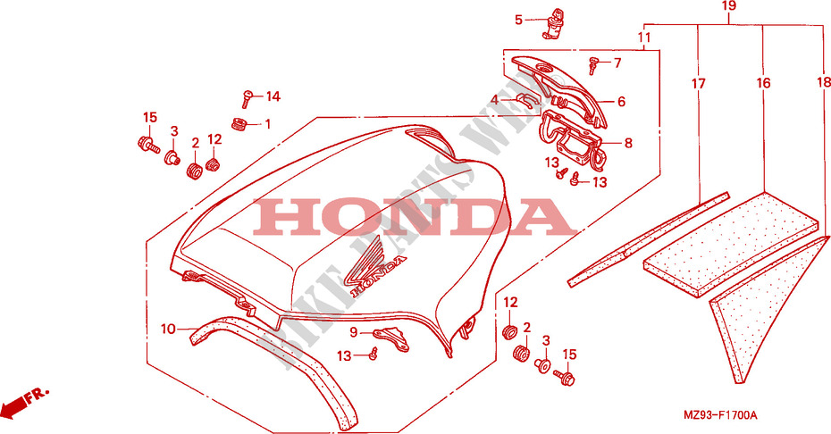 COVER for Honda PAN EUROPEAN ST 1100 2000