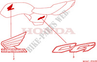 STICKERS for Honda CG 125 2004