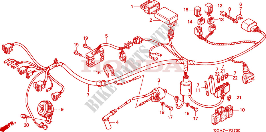 WIRE HARNESS for Honda CG 125 2007