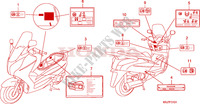 CAUTION LABEL(FES125A/B/A A/AB) for Honda S WING 125 FES ABS 3E 2011