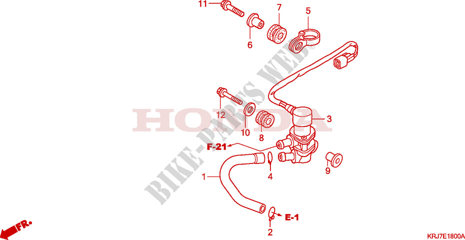 AIR INJECTION VALVE for Honda S WING 125 FES ABS 2ED 2011