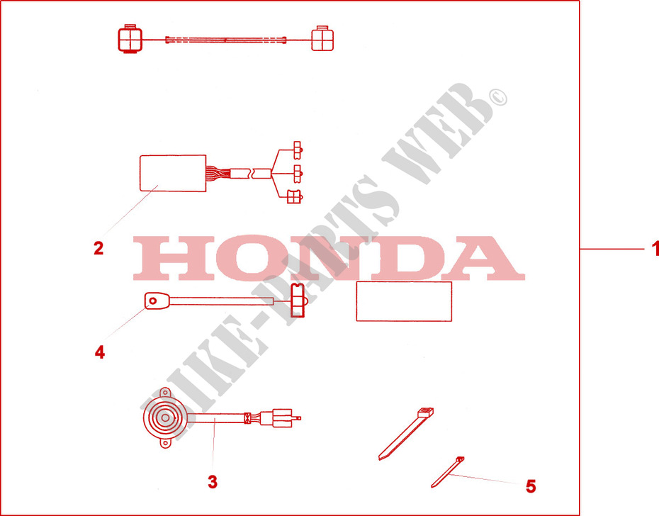ALARM for Honda S WING 125 FES SPECIAL 2010