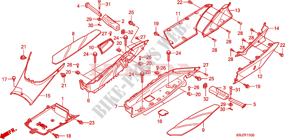 FLOOR PANEL for Honda S WING 125 FES SPECIAL 2010