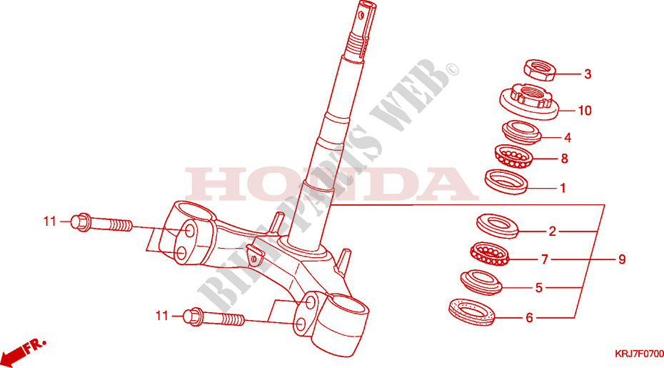 STEERING DAMPER for Honda S WING 125 FES 2ED 2011
