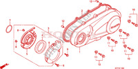 LEFT CRANKCASE COVER for Honda SH 125 D REAR DRUM BRAKE 2009
