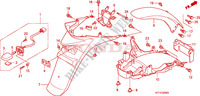 REAR FENDER for Honda SH 125 REAR DISK BRAKE AND TOP BOX 2010