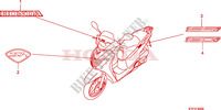 STICKERS for Honda SH 125 FREIN ARRIERE A DISQUE ET TOP BOX 2010