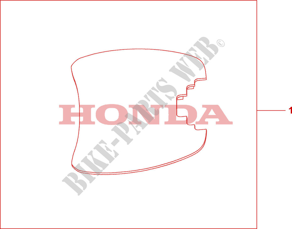 MAT SET 35 L TOP BOX for Honda SH 125 REAR DISK BRAKE 2010