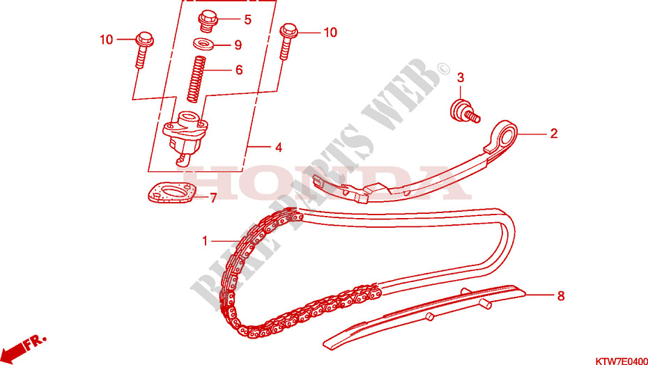 CAM CHAIN for Honda SH 300 SPORTY ABS SPECIAL ED 2008
