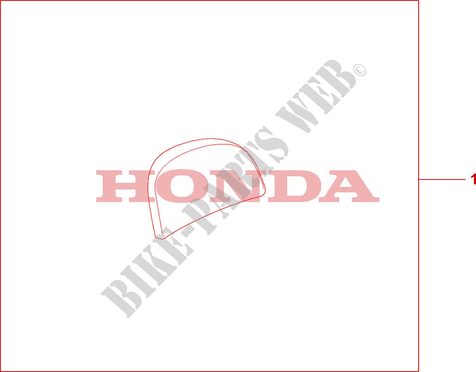 35L TOP BOX PAD for Honda SH 300 2010