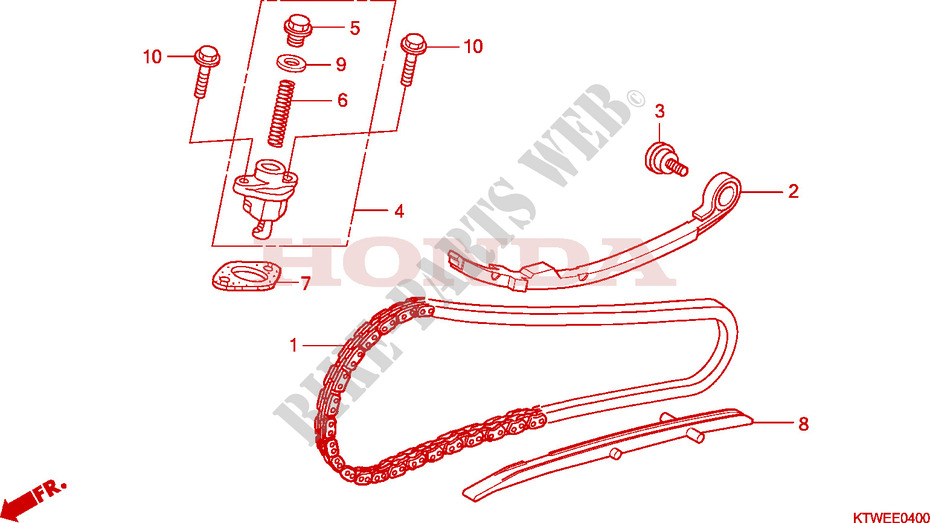 CAM CHAIN for Honda SH 300 SPORTY ABS SPECIAL 3ED 2009