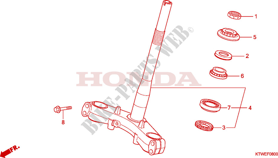 STEERING DAMPER for Honda SH 300 TOP BOX 2010