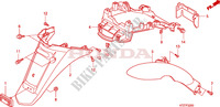 REAR FENDER for Honda PES 150 R TWO TONES SPECIAL 2008
