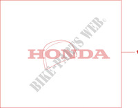 35L TOP BOX PAD for Honda PES 150 INJECTION 2009