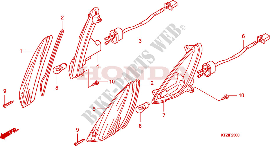 INDICATOR for Honda PES 125 INJECTION SPORTY SPECIAL 2010