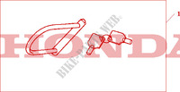 HONDA U LOCK 120/340 HAC for Honda XL 1000 VARADERO ABS RED 2009