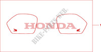 PANNIER COVER SET for Honda XL 1000 VARADERO ABS RED 2008