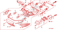 TAILLIGHT for Honda XL 1000 VARADERO ABS RED 2009