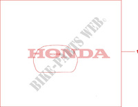 TOP BOX COVER for Honda XL 1000 VARADERO ABS RED 2009