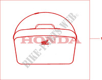 TOP BOX INNERBAG for Honda XL 1000 VARADERO ABS YELLOW 2008 2009