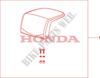TOP BOX PILLION PAD (TOP) for Honda XL 1000 VARADERO ABS 2007
